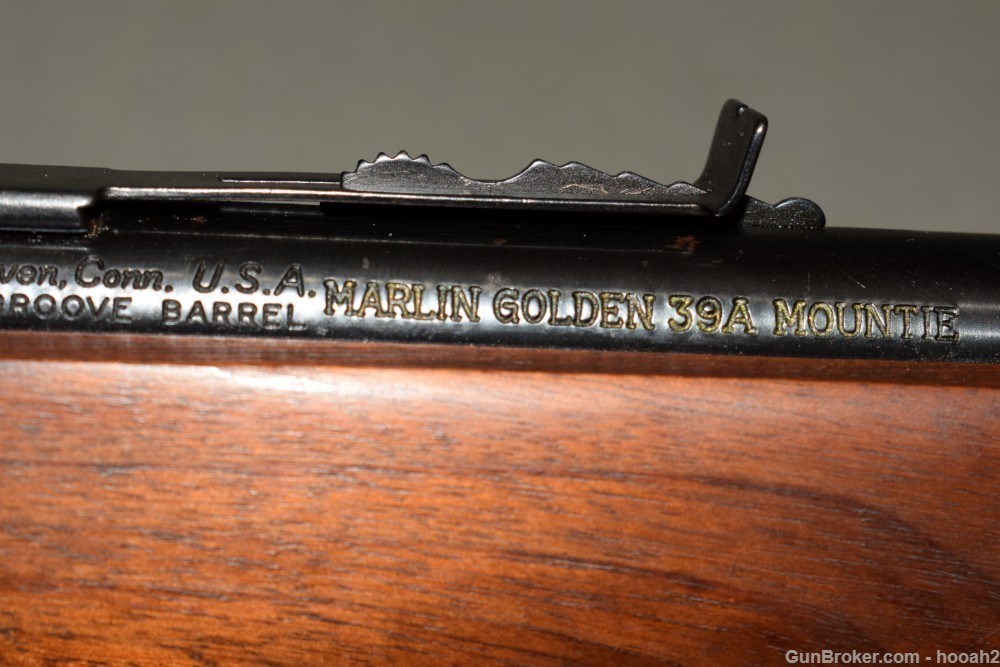 Marlin Golden 39A Mountie Lever Action Rifle 22 S L LR 1964 C&R-img-29