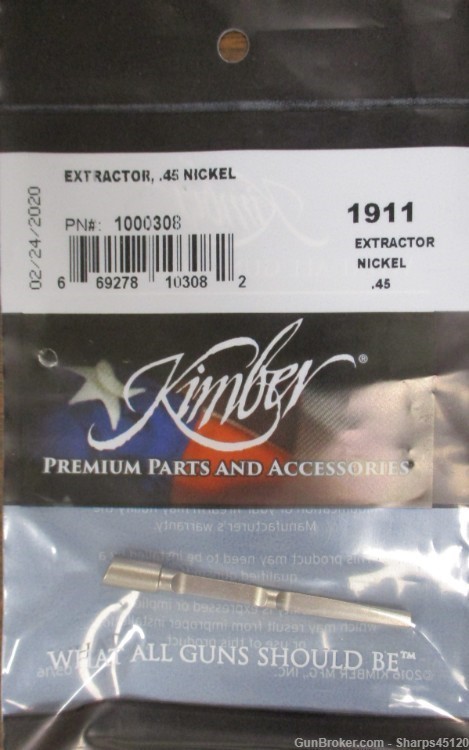 1911 .45 Extractor (nickel, Kimber 1000308)-img-0