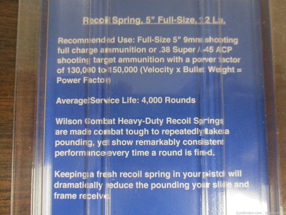 Wilson Combat Recoil Spring 5" full-size 1911, 12 lb. (10G12)-img-1