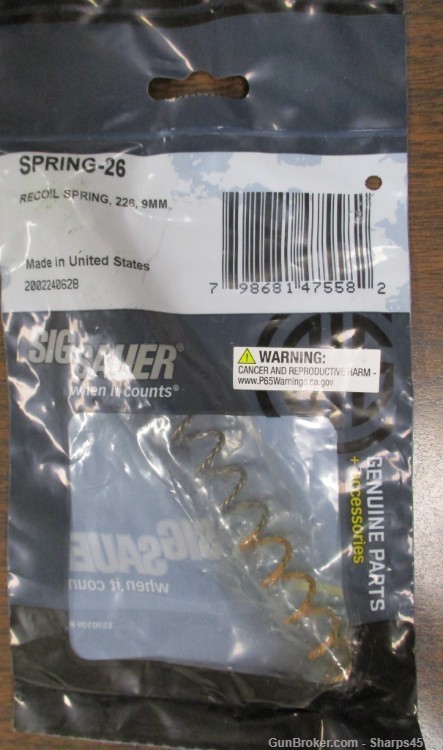 Sig Sauer P226 Recoil Spring (9mm) 2002230628-img-0