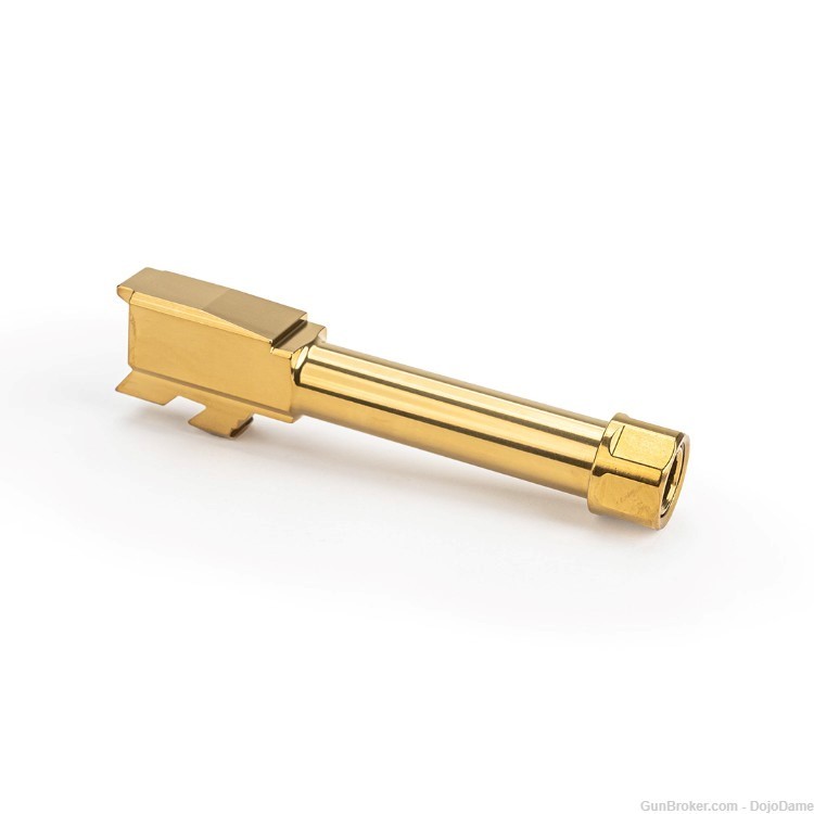 Glock 43x Threaded Barrel - Titanium Nitride (TiN) Gold-img-0