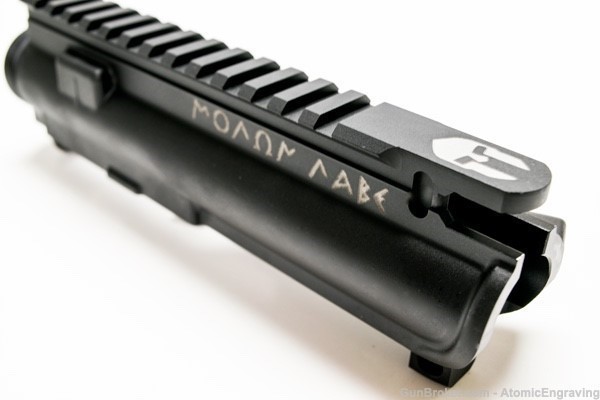 AR15 300 Blackout Forged Upper Receiver Assembly Custom Engraved MOLON LABE-img-0