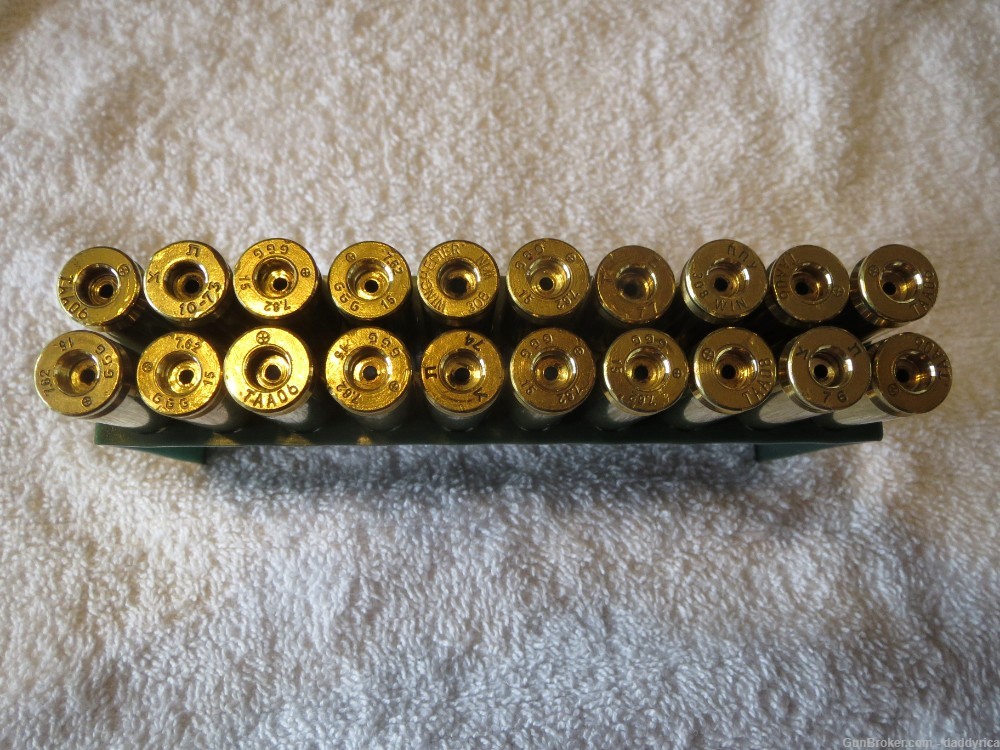 308 WIN/7.62X51 Once Fired Mixed Commercial Import/Military Brass Cleaned  -img-1