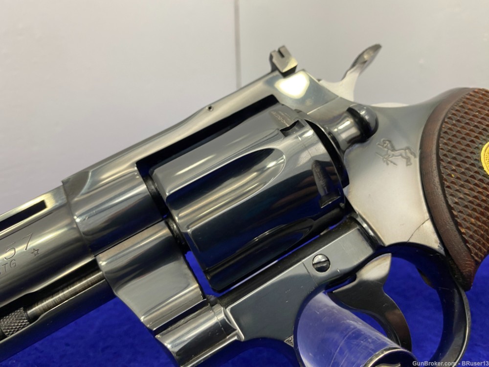 1959 Colt Python .357 Mag Royal Blue *ICONIC EARLY SNAKE-SERIES REVOLVER*-img-12