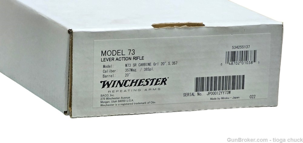 Winchester 1873 Saddle Ring Carbine 357 Mag *New in Box* SERIAL# 12-img-13