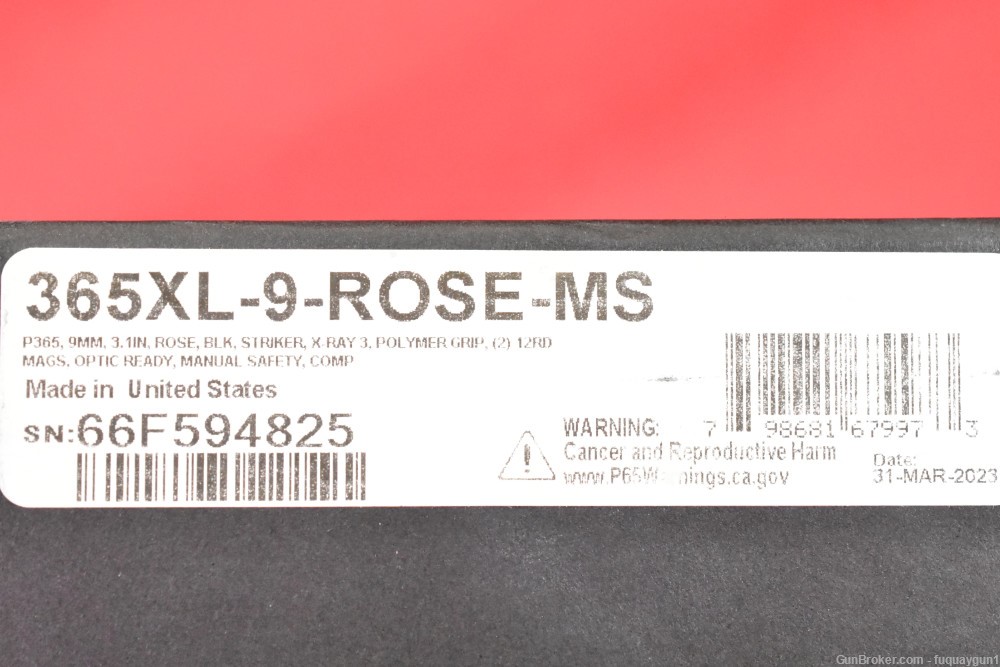 Sig P365 XL Comp Rose 17RD 365XL-9-ROSE-MS Locking Case 365 P365-Rose-img-31