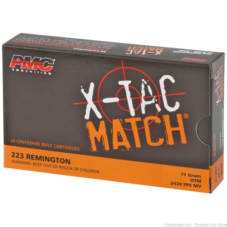 PMC Ammunition 223 Remington XTAC Match 77gr OTM 200rd Case-img-1