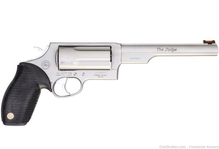 TAURUS Judge Magnum Revolver 45 Colt / 410 GA Stainless Steel 6.5" Barrel-img-0