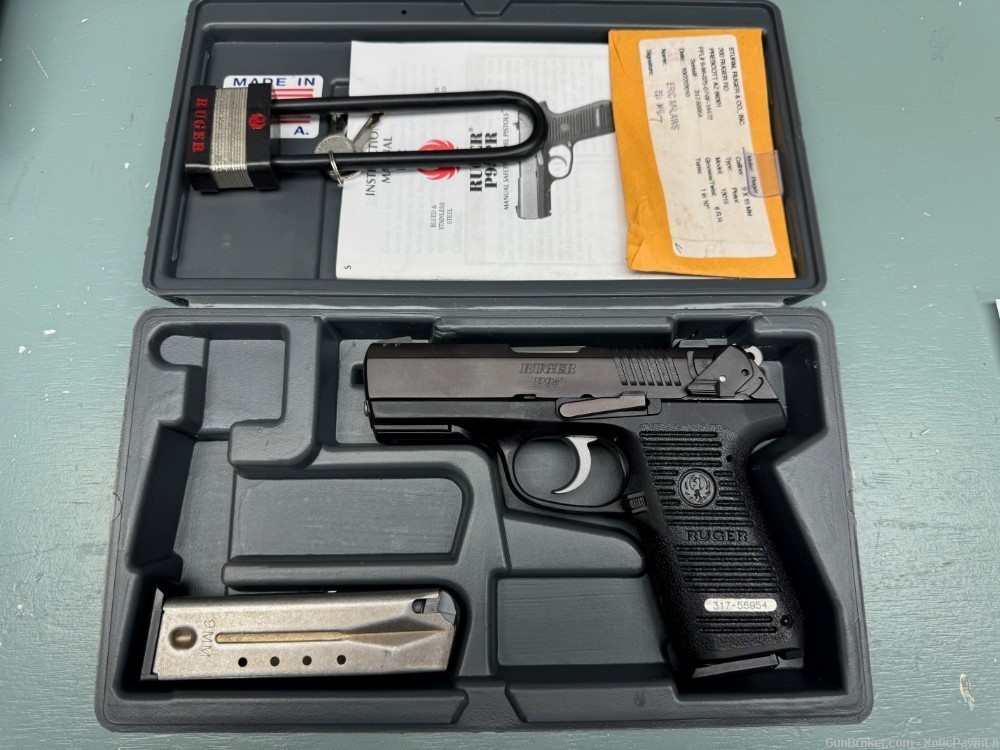 RUGER P95 9MM COMPLETE IN CASE W/2 MAGS - NO CC/SHIP FEES-img-0