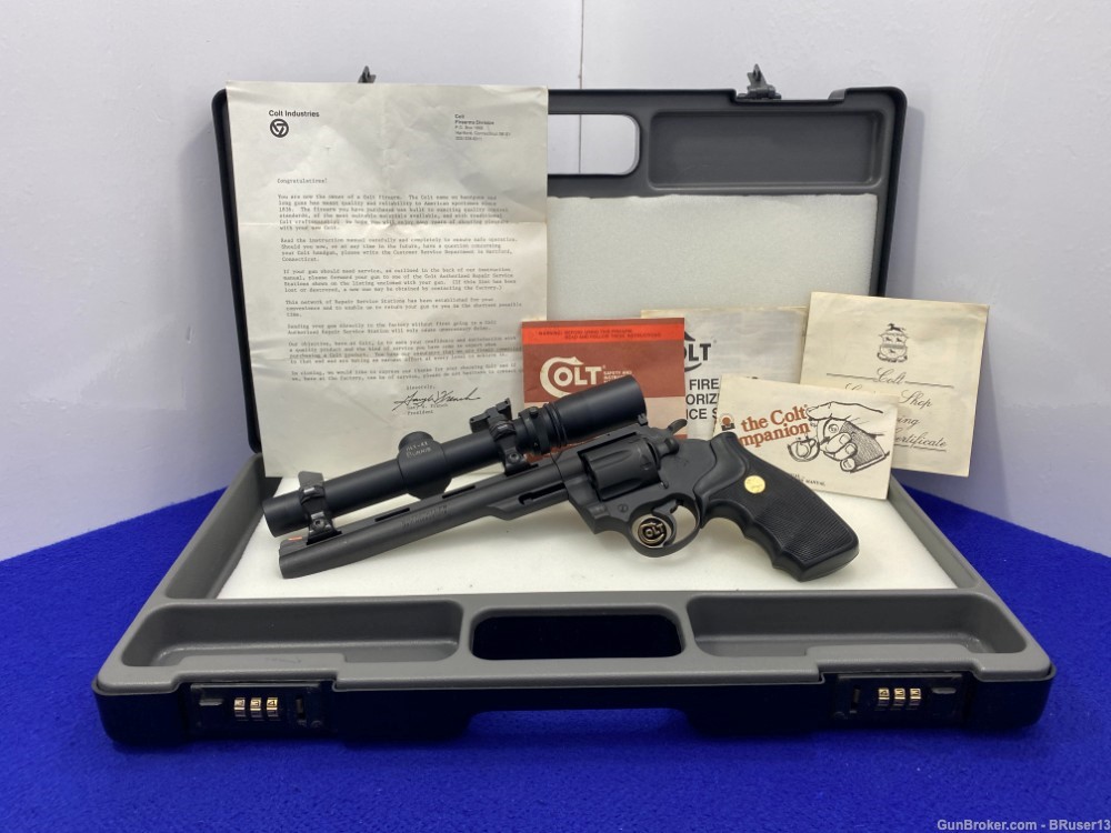 1987 Colt Whitetailer .357mag 8" *EXTREMELY RARE 1 of ONLY 500 EVER MADE*-img-0
