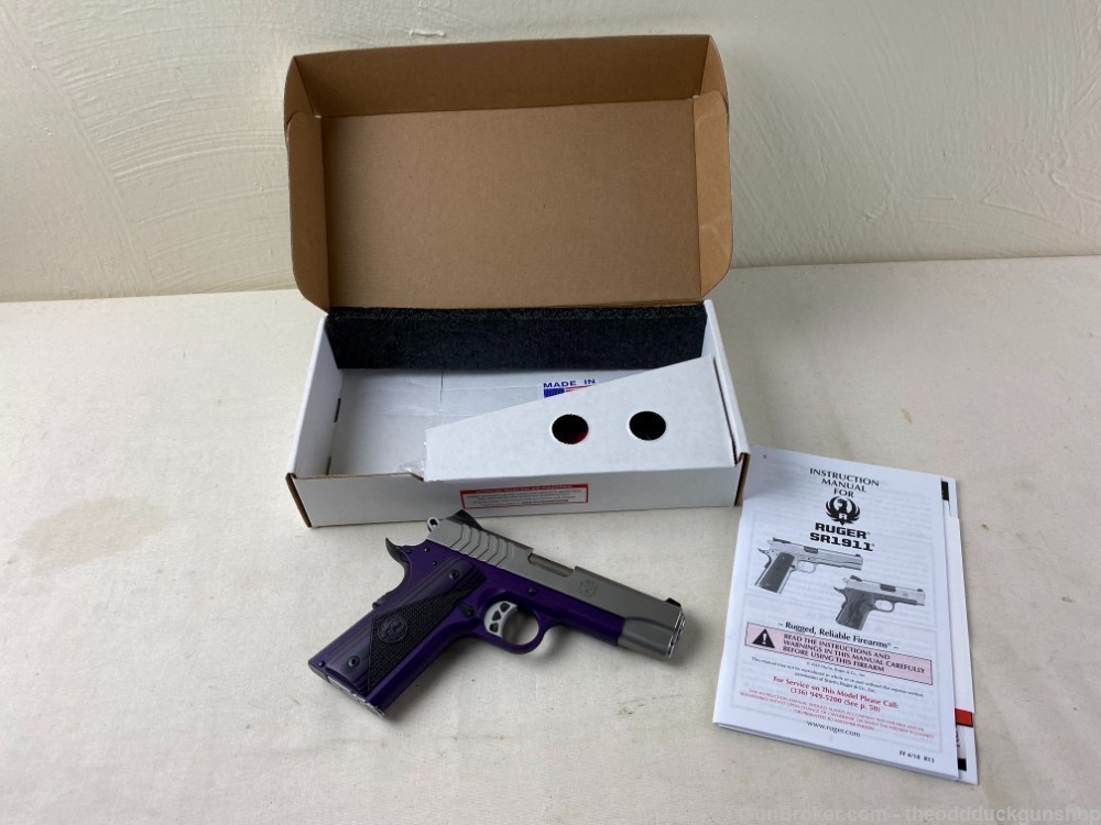 Ruger SR1911 9mm 4.25" Purple Anodize-img-1