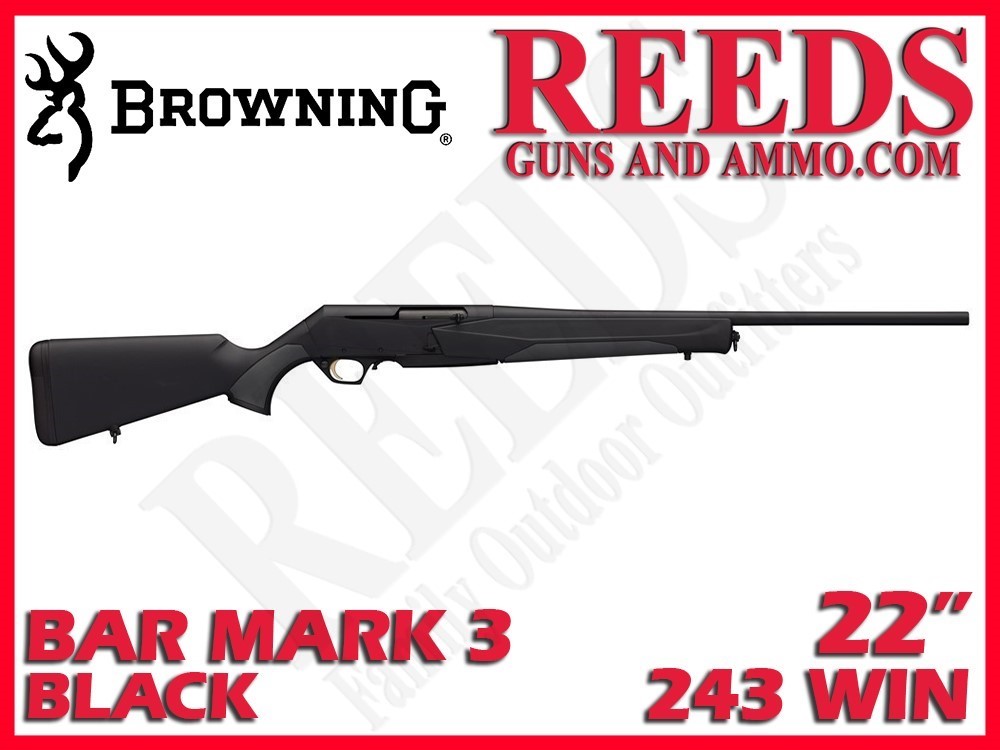 Browning BAR Mark 3 Stalker Black 243 Win 22in 031048211-img-0