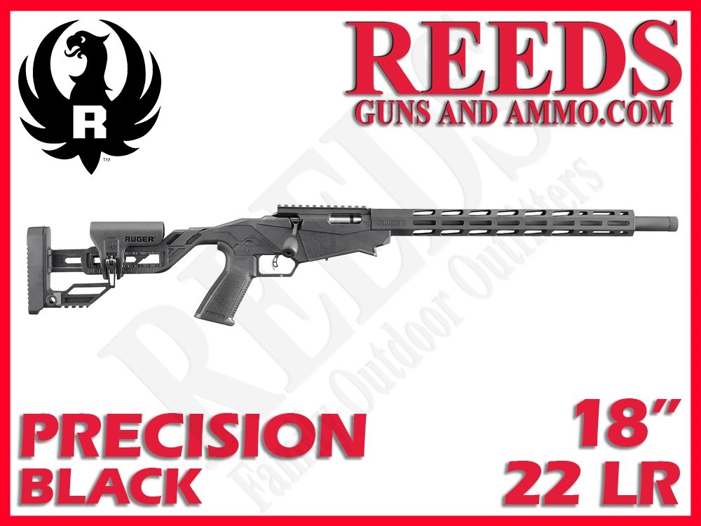 Ruger Precision Rimfire Black 22 LR 18in 10Rd Mag 8401-img-0