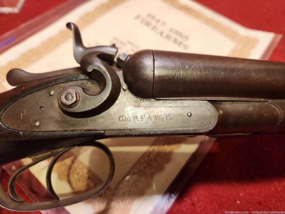 Scarce Colt 1878 double barrel shotgun made in 1882 12 gauge-img-23