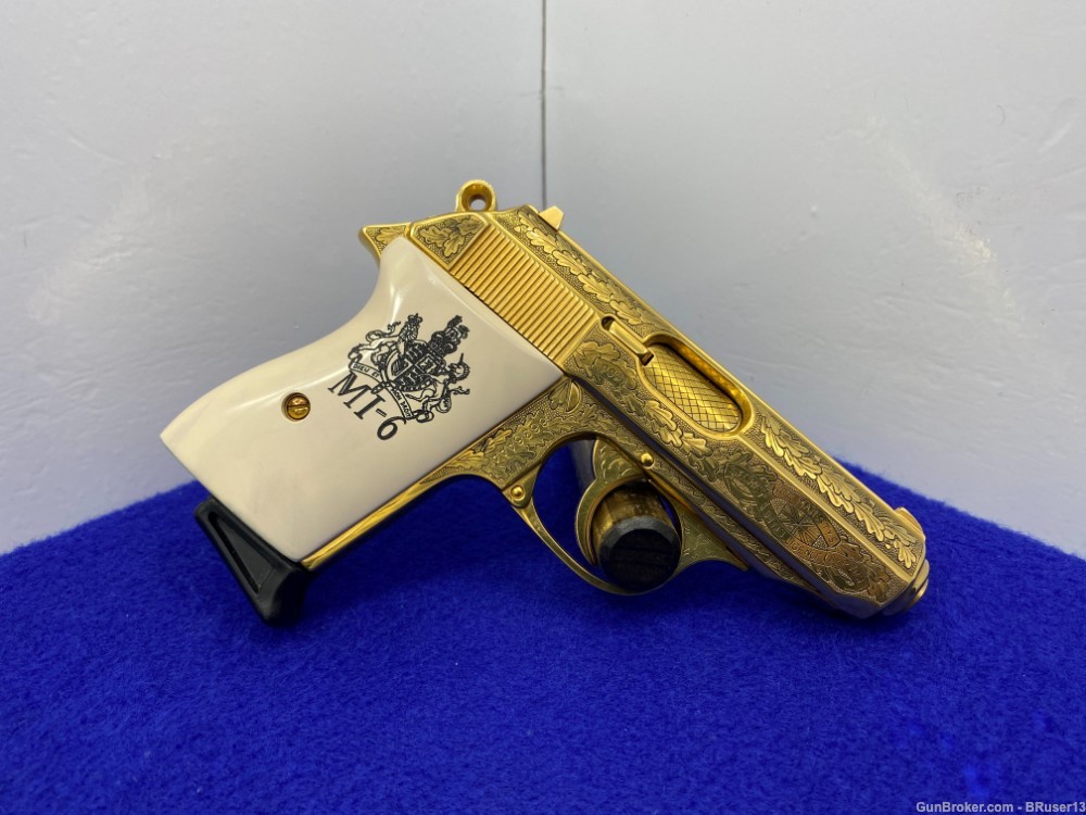 Walther PPK .380 ACP Gold 3.35" *MI-6 BRITISH SIS COMMEMORATIVE 167 of 500*-img-13