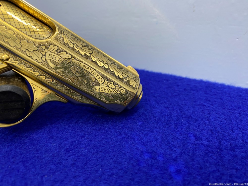Walther PPK .380 ACP Gold 3.35" *MI-6 BRITISH SIS COMMEMORATIVE 167 of 500*-img-19