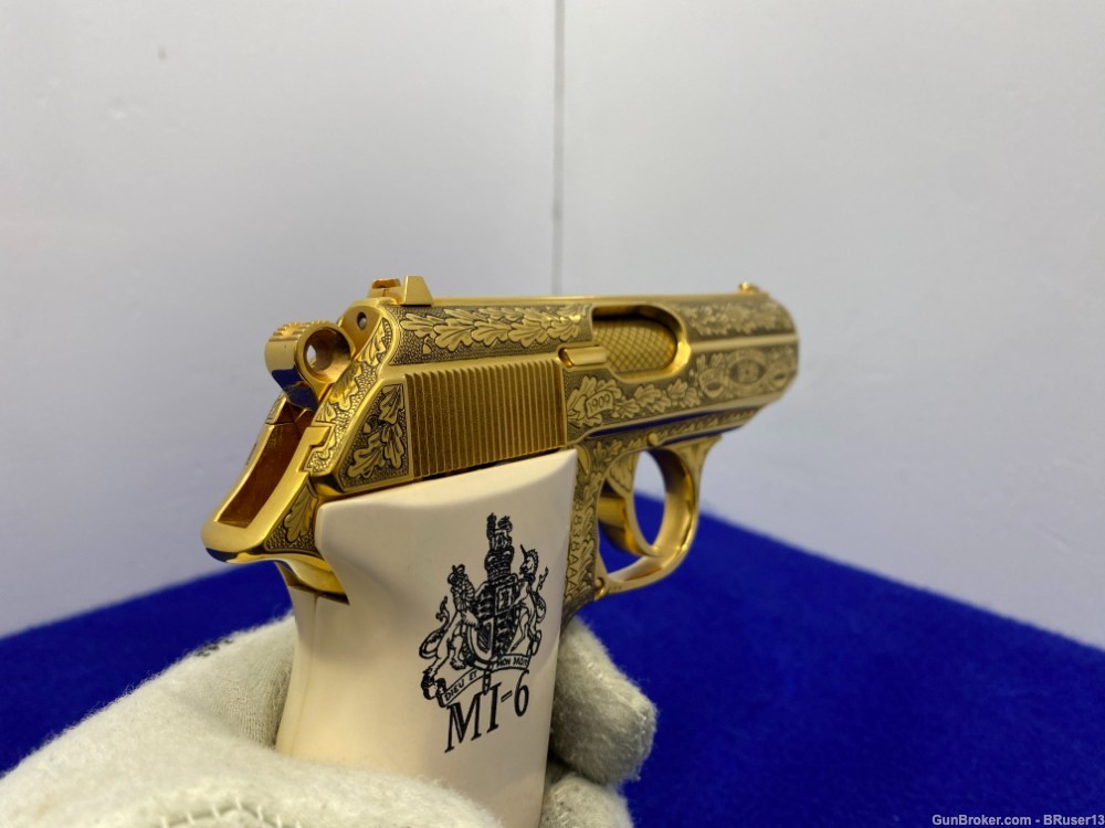 Walther PPK .380 ACP Gold 3.35" *MI-6 BRITISH SIS COMMEMORATIVE 167 of 500*-img-22