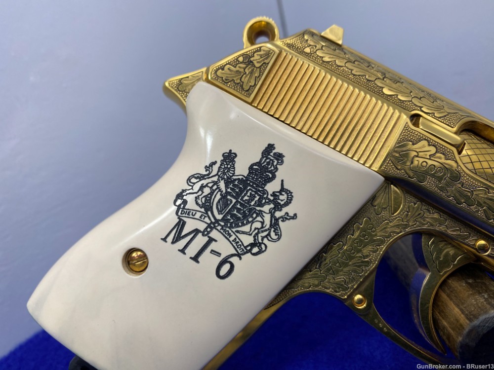 Walther PPK .380 ACP Gold 3.35" *MI-6 BRITISH SIS COMMEMORATIVE 167 of 500*-img-15