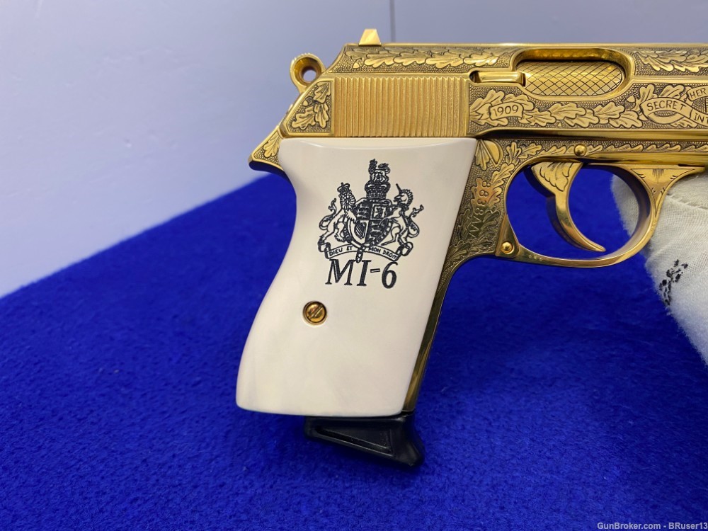 Walther PPK .380 ACP Gold 3.35" *MI-6 BRITISH SIS COMMEMORATIVE 167 of 500*-img-35