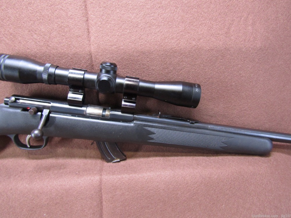Savage Arms Mark II 22 LR Only Bolt Action Rifle 4x32 Scope-img-2