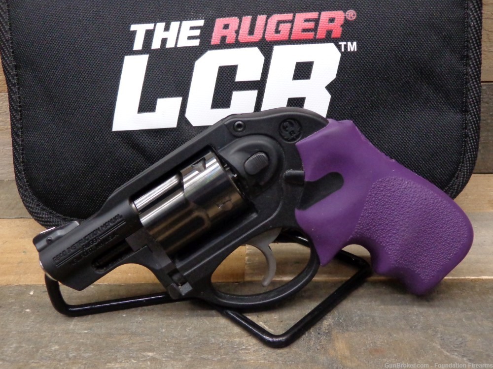 Ruger LCR .38 Spl +P Revolver w/ Purple Grip-img-0