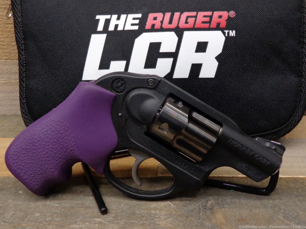 Ruger LCR .38 Spl +P Revolver w/ Purple Grip-img-1