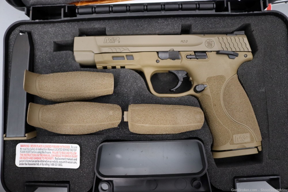 Smith & Wesson M&P9 2.0 9mm 5.00"bbl TS FDE w/Case-img-1