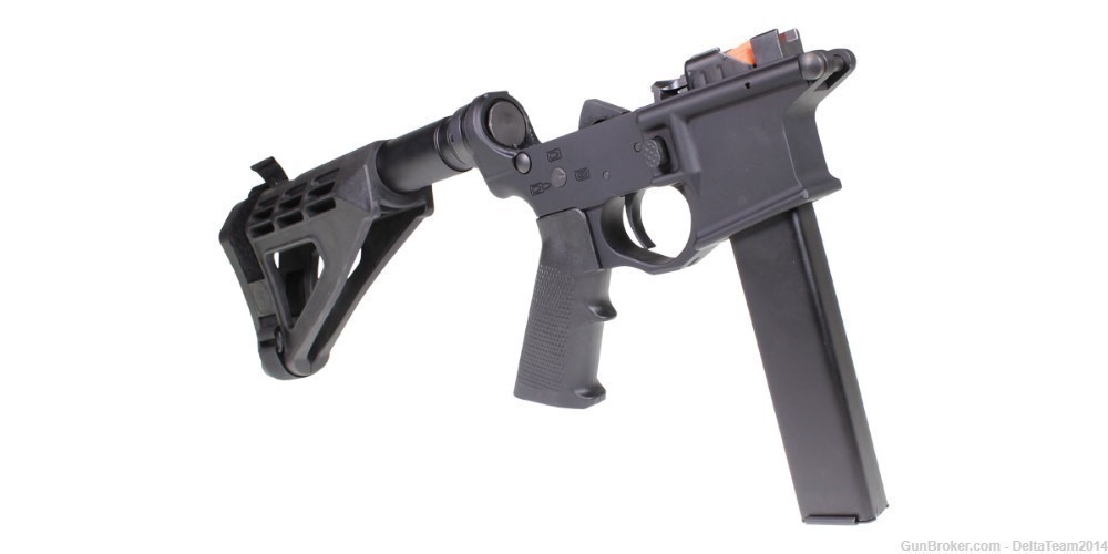 Spikes Tactical AR9 9mm Colt Style Complete Lower - SBM4 and ASC Magazine-img-1