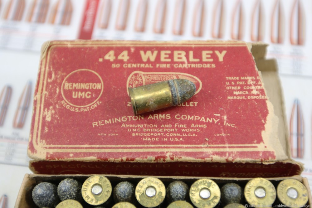 Remington .44 Webley .442 REM-UMC 200gr 1 Box 49 Rounds 10.5x17R RIC RARE-img-6