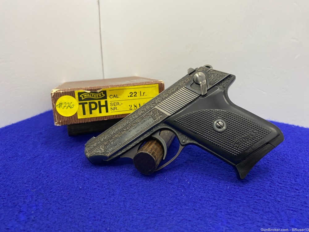 1977 Walther TPH .22LR Blue 2 5/8" *RARE OAK LEAF ENGRAVED EXAMPLE*-img-5