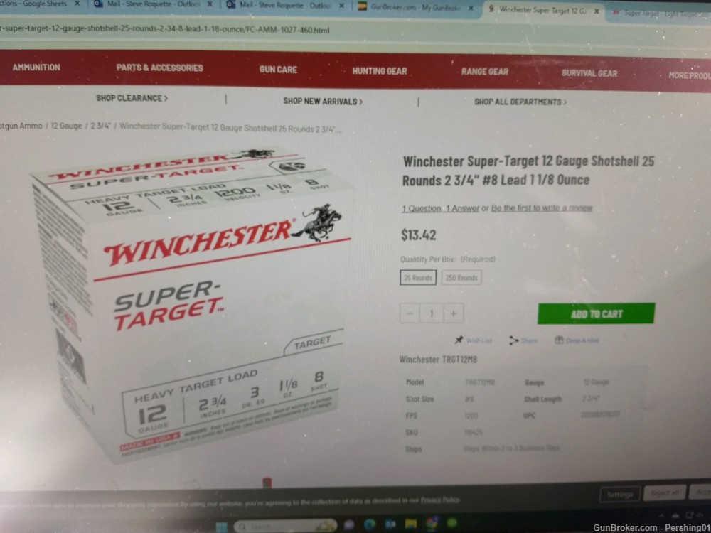 "REDUCED" Winchester Super-Target 12 Gauge  2 3/4" #7.5 1 1/8 OZ 75 Rds-img-4