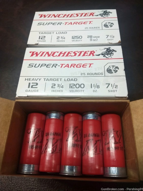 "REDUCED" Winchester Super-Target 12 Gauge  2 3/4" #7.5 1 1/8 OZ 75 Rds-img-0