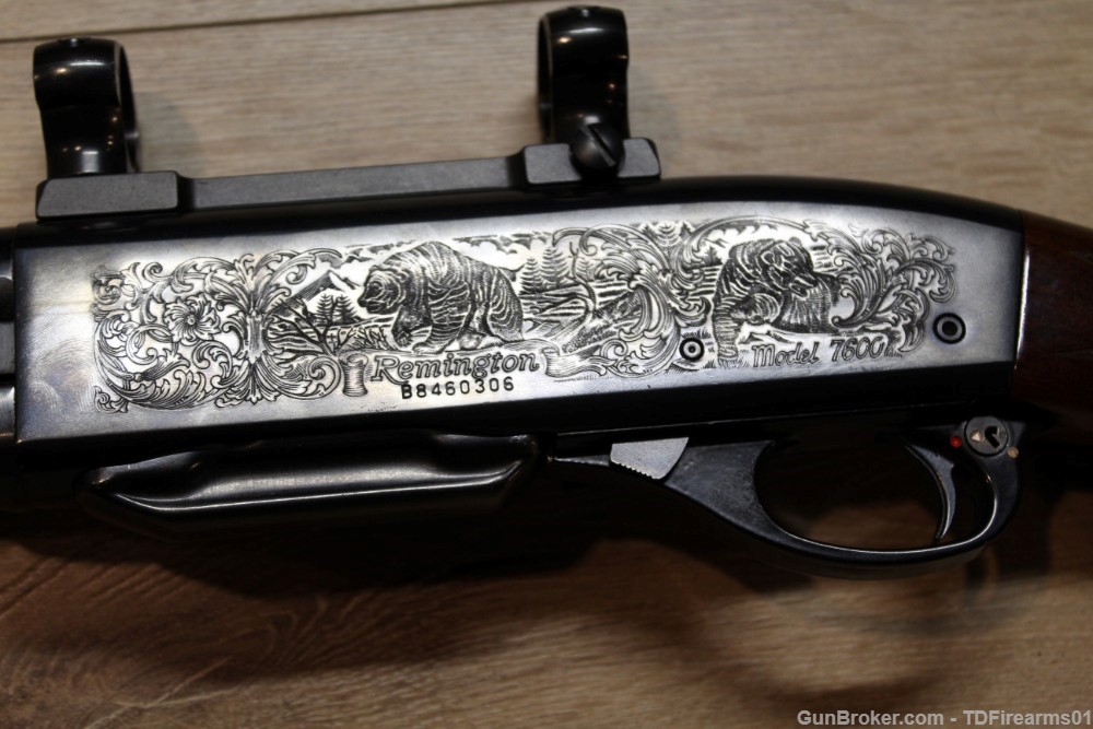 Remington 7600 Engraved Deluxe .30-06 Pump action rifle -img-10