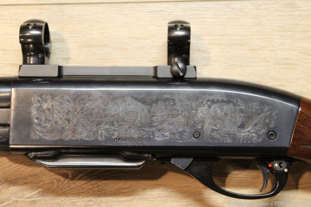 Remington 7600 Engraved Deluxe .30-06 Pump action rifle -img-7