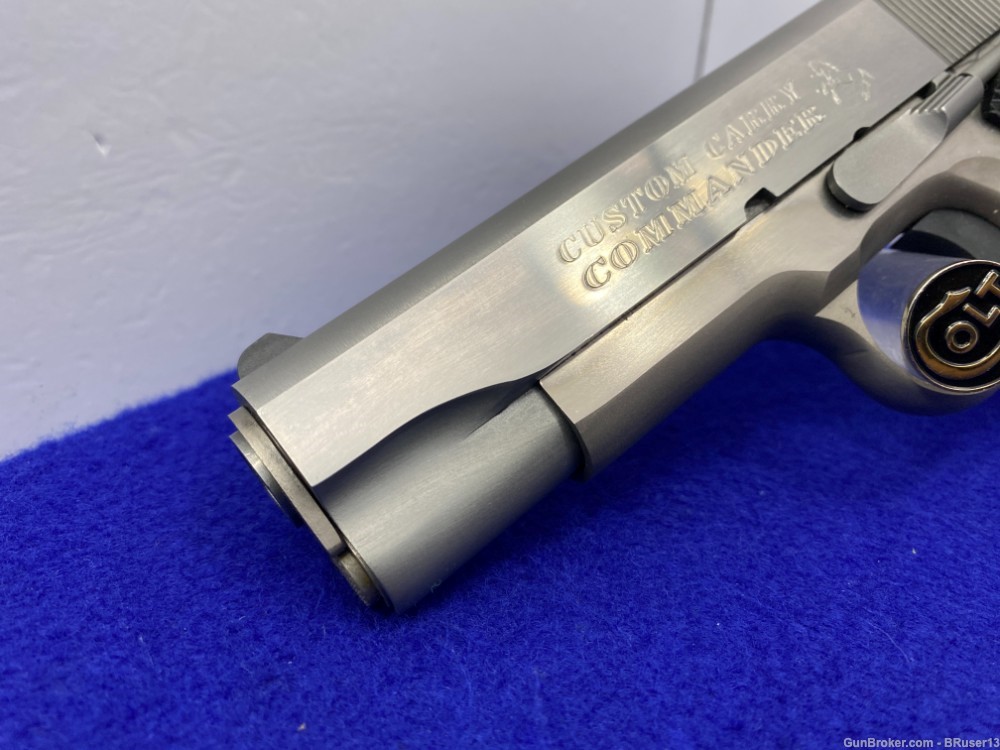 1990 Colt Custom Carry Commander E-Nickel *CUSTOM SHOP 299 of only 500*  -img-11