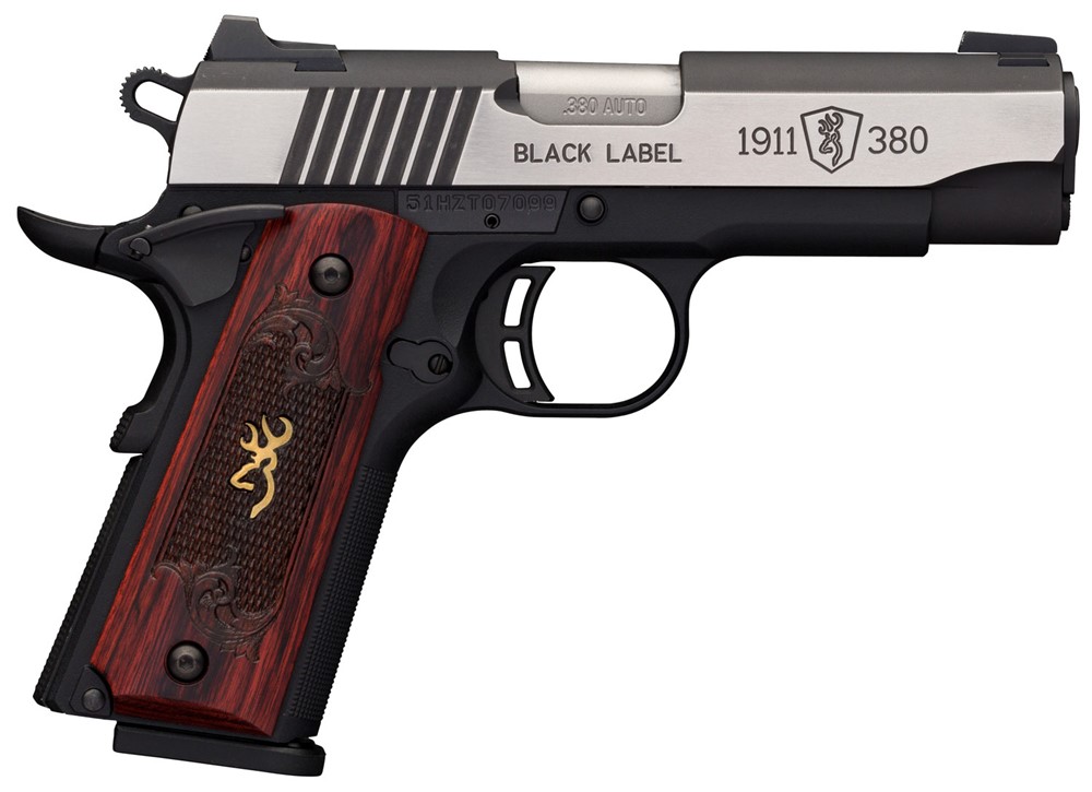 Browning 1911 Black Label Medallion Pro Compact .380ACP 8+1 3.63 SS Barrel/-img-1