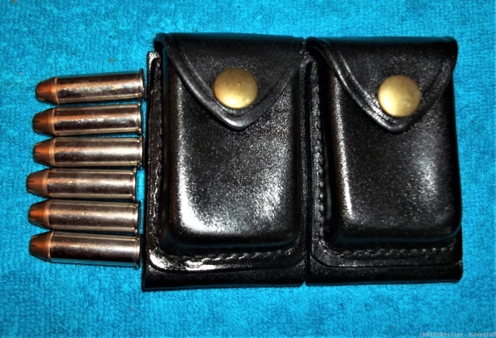 44 Magnum Vintage NOS Monarch 12 Round Belt Slide Ammo Dump Pouch-img-0