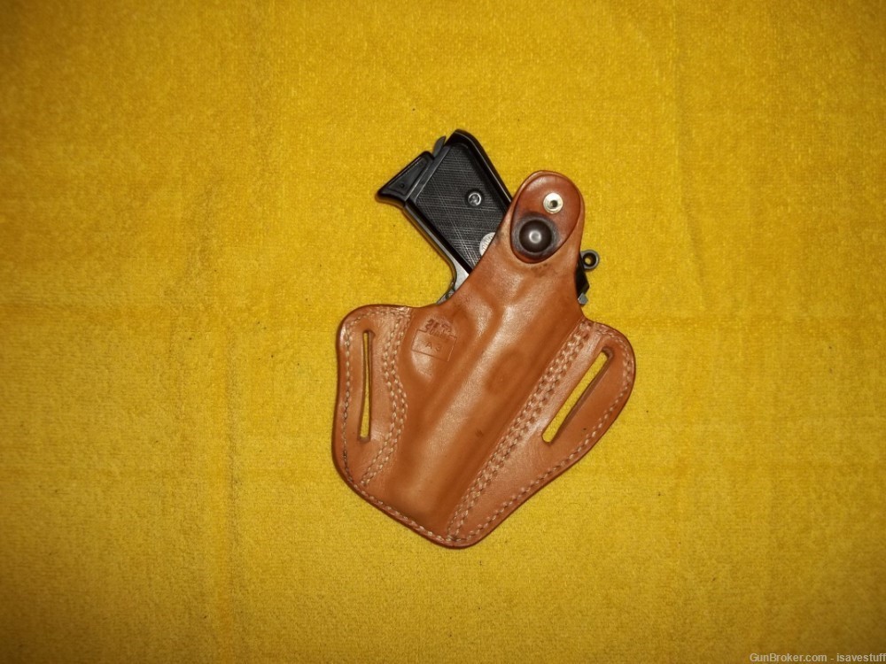 Walther PPK NOS Desantis Left Hand Thumb Break Leather Holster .380 32ACP-img-0