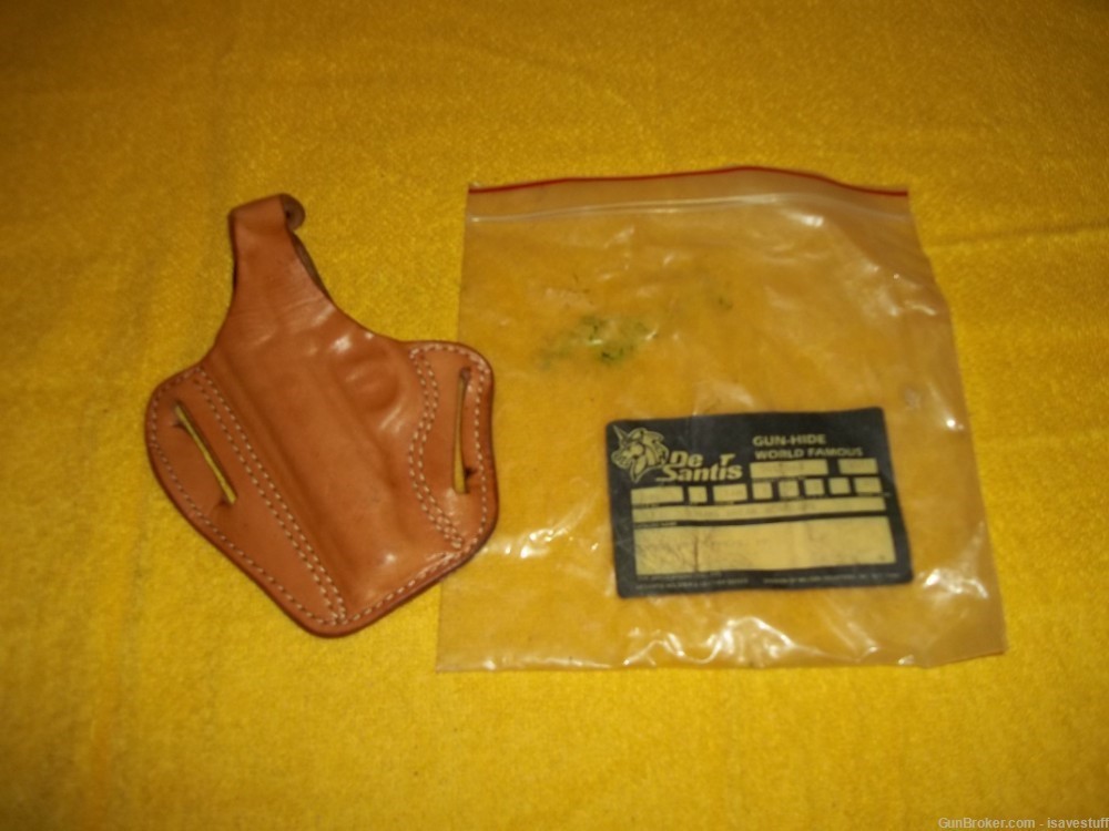 Walther PPK NOS Desantis Left Hand Thumb Break Leather Holster .380 32ACP-img-2