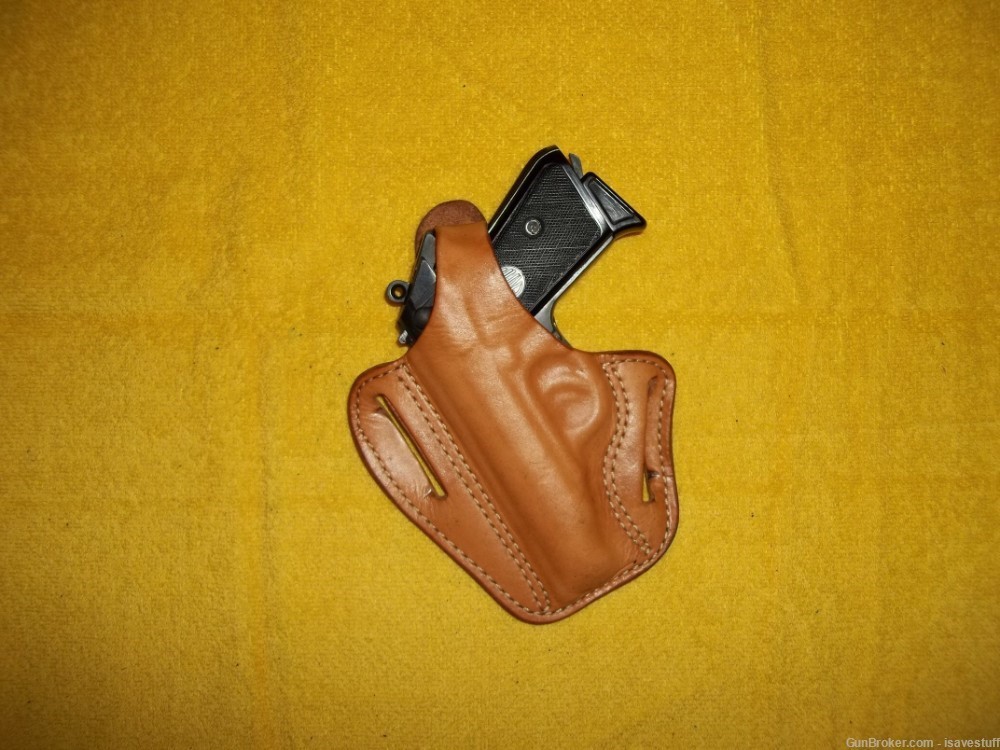 Walther PPK NOS Desantis Left Hand Thumb Break Leather Holster .380 32ACP-img-1