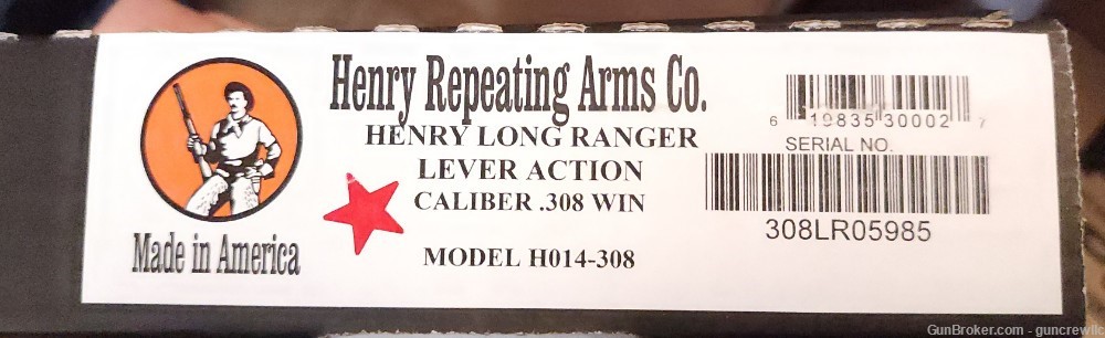 Henry Lever Action The Long Ranger Walnut 308Win 20" H014-308 Win Layaway-img-12