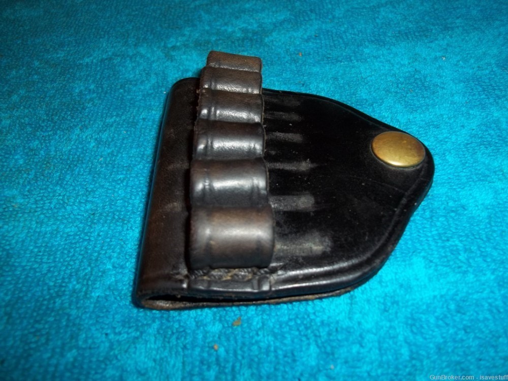 Vintage Don Hume 6 Cartridge 44 MAGNUM Belt Slide Snapped Ammo Carrier-img-4