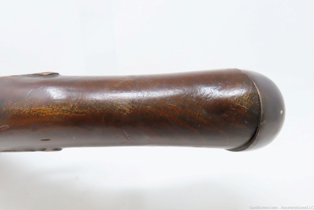 FREDERICK V F5 Monogram DANISH MILITARY Antique Naval/Belt FLINTLOCK Pistol-img-7