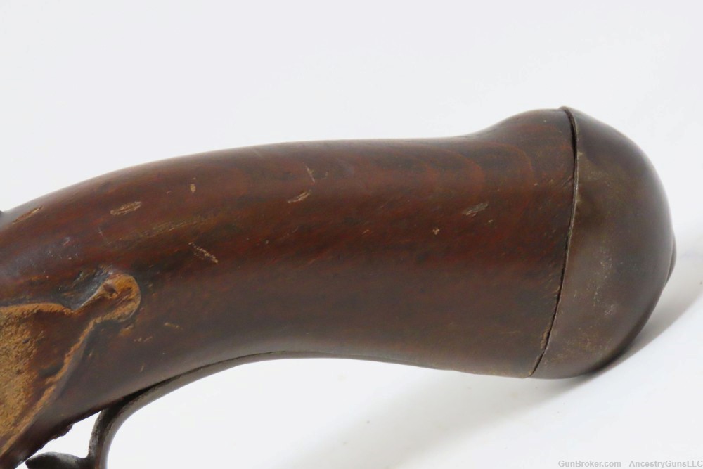 FREDERICK V F5 Monogram DANISH MILITARY Antique Naval/Belt FLINTLOCK Pistol-img-14