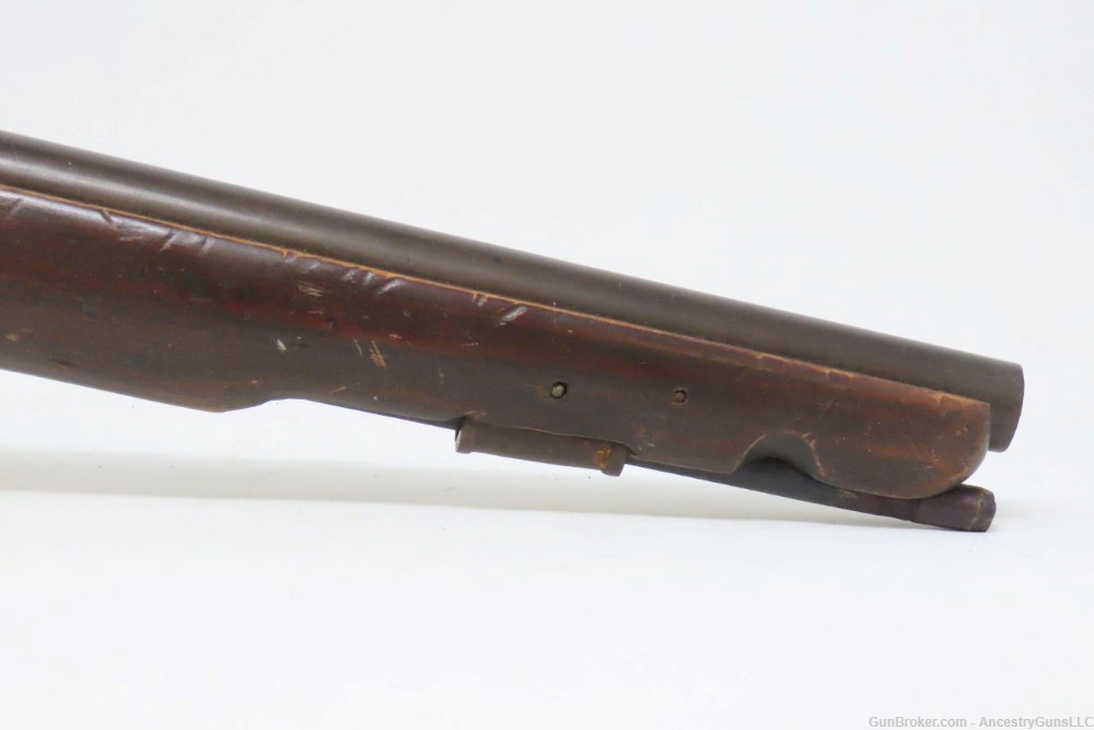 FREDERICK V F5 Monogram DANISH MILITARY Antique Naval/Belt FLINTLOCK Pistol-img-4