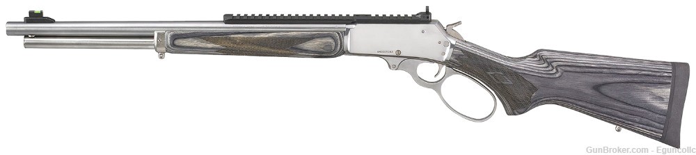 Marlin 70478 1895 Big Loop Full Size 45-70 Gov 6+1 19" Polished Stainless -img-1