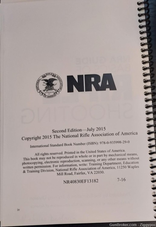 One New Copy of NRA "The Basics of Rifle Shooting"-img-1