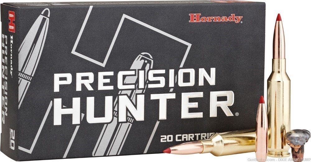 1 Box of Hornady 81392 Precision Hunter 6mm Creedmoor 103gr ELD 20 Rds-img-0