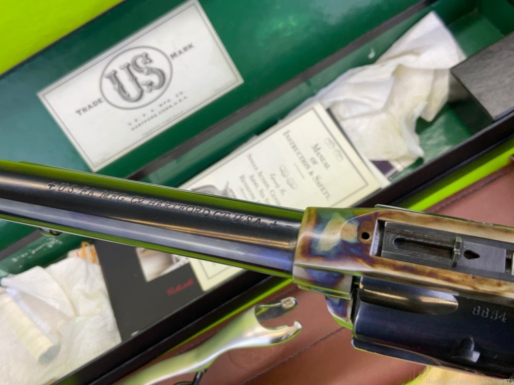 RARE USFA Colt SAA Single Action Carbine 16 In 45 Stock & Scabbard 1873 -img-15