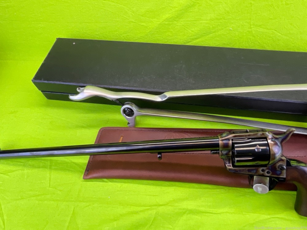 RARE USFA Colt SAA Single Action Carbine 16 In 45 Stock & Scabbard 1873 -img-30